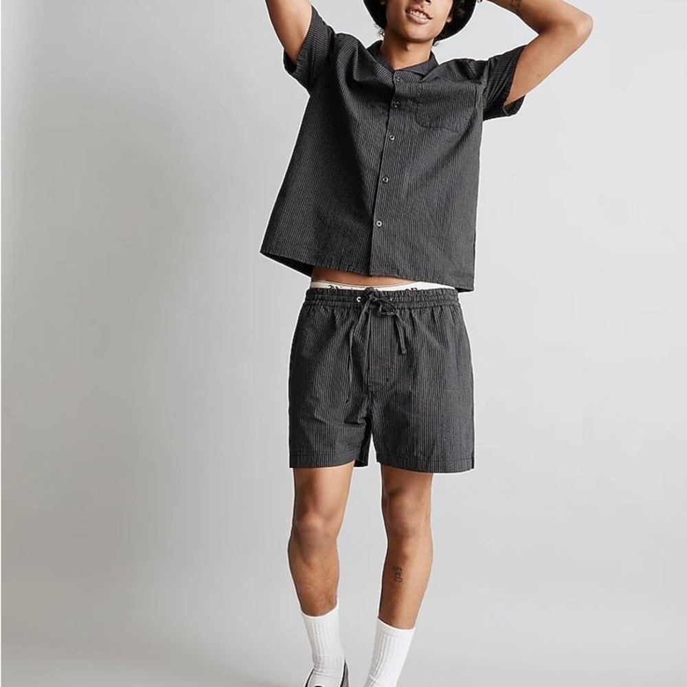 Madewell everywear seersucker striped set
